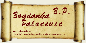 Bogdanka Paločević vizit kartica